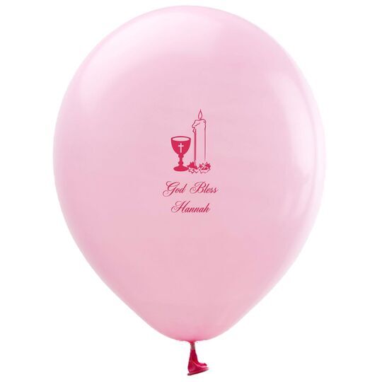 Chalice and Candle Latex Balloons